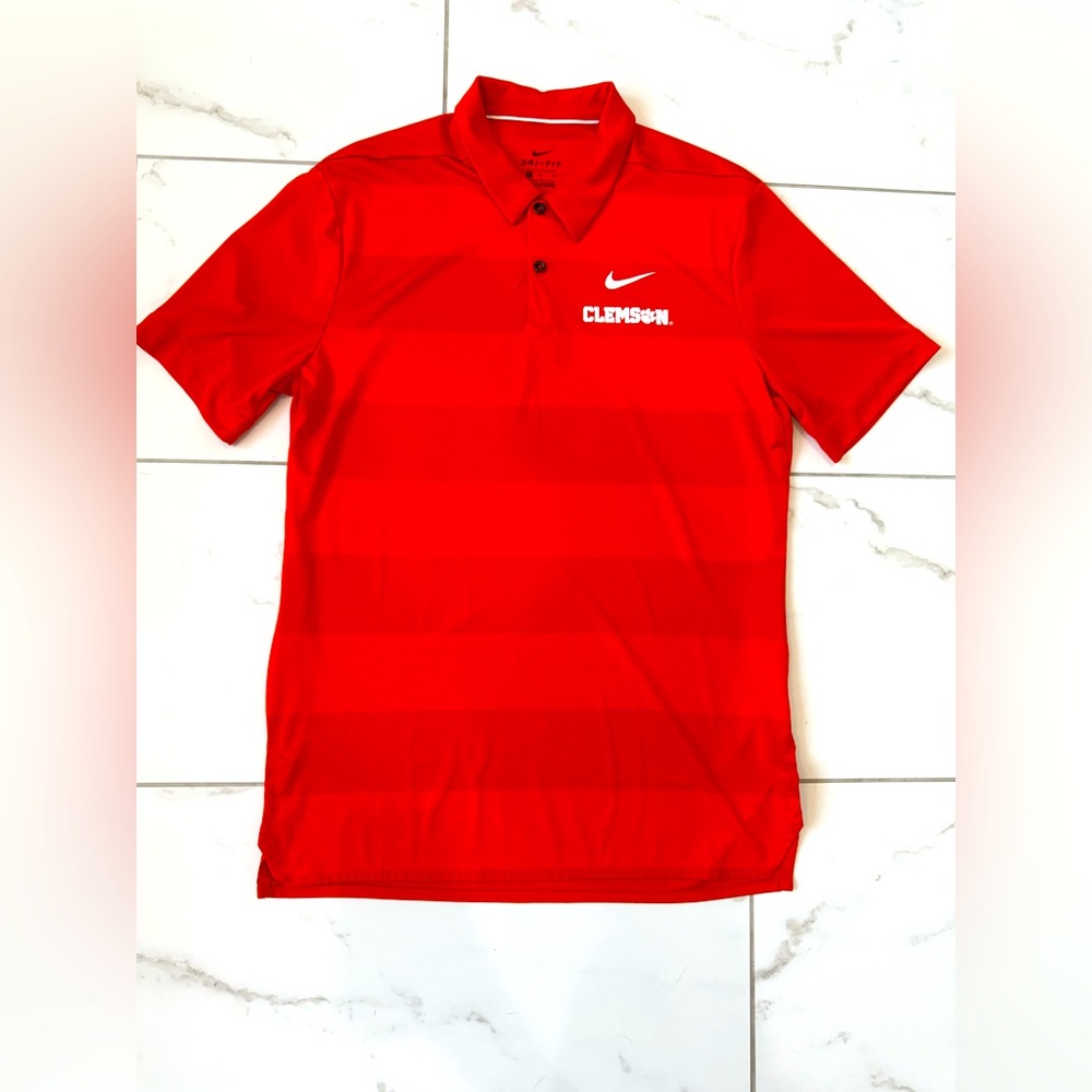 Nike Orange Polo Shirt with Short Sleeves